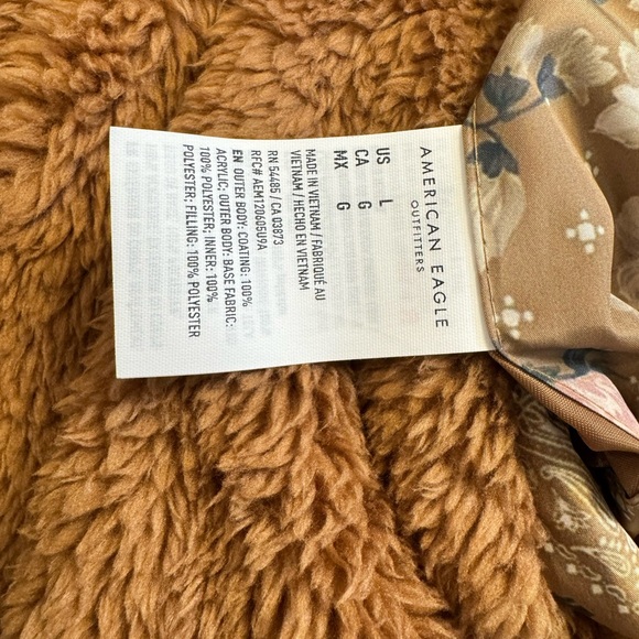 American Eagle Outfitters Patchwork Reversible Teddy Bear Floral Jacket - Picture 4 of 5